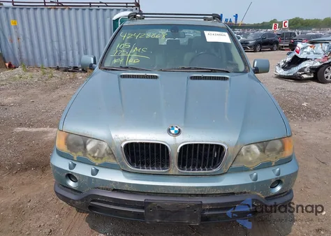 2002 BMW X5 3.0I z USA, uszkodzony, nr VIN 5UXFA53542LH79711